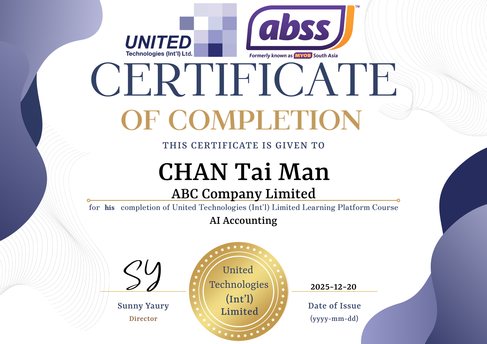 Certificate Template